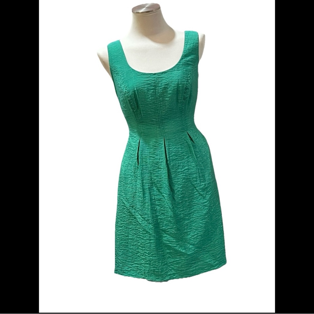 Emerald Green Fit and Flare Party Dress